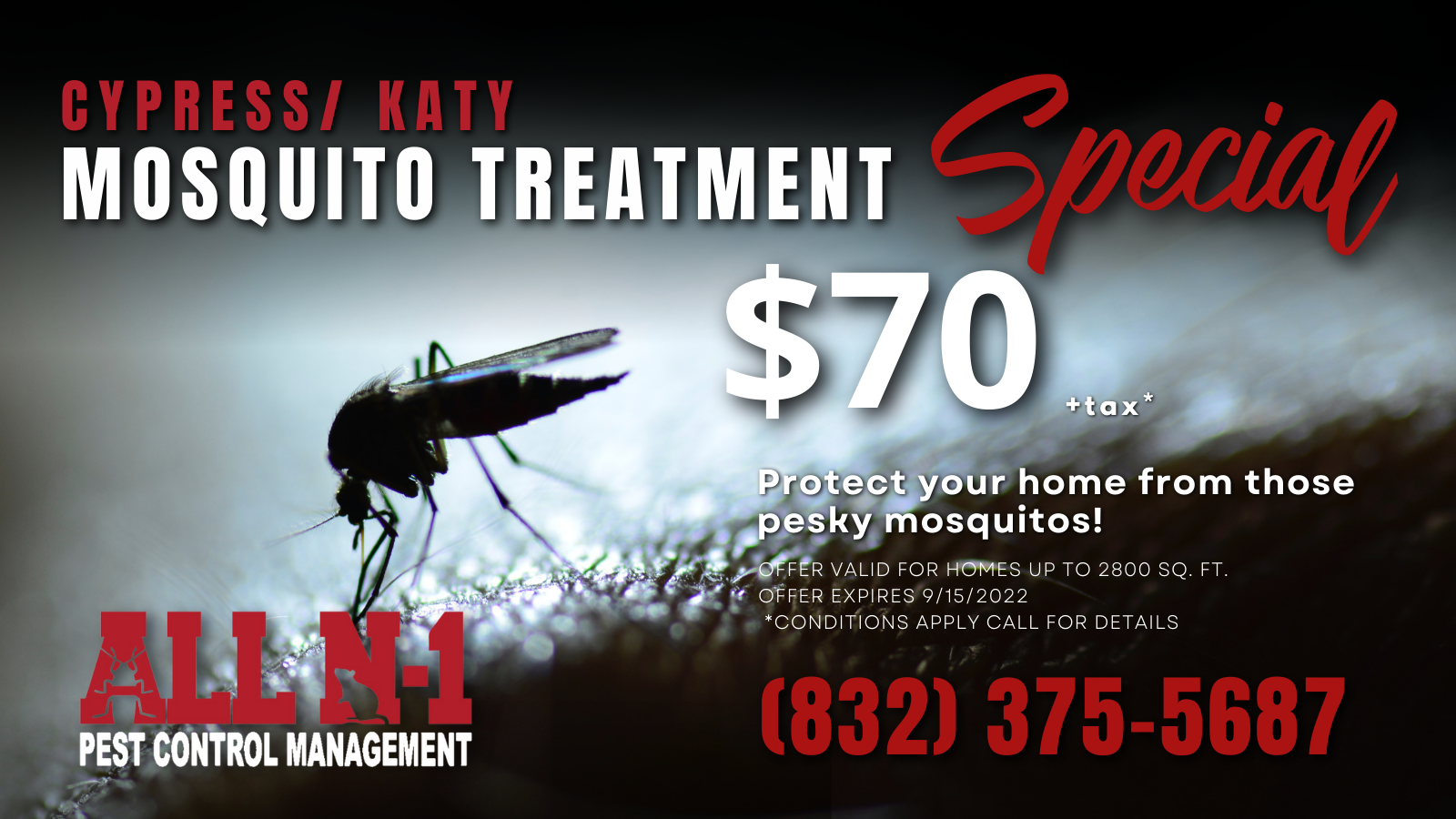 Cost Saving Cypress/Katy Pest Control Specials All N1 Pest Control